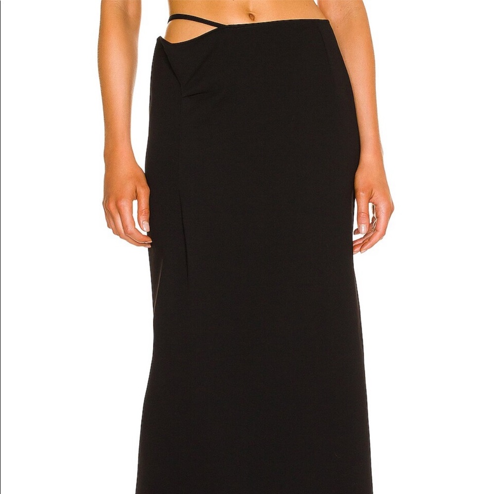Paris Georgia Franca skirt Cutout Crepe Maxi Skirt NWT XS